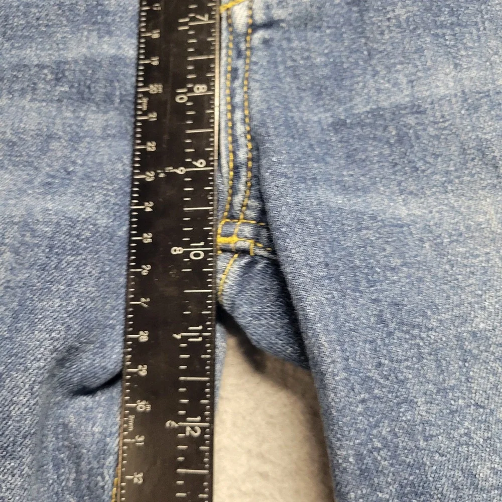 Anthropologie Pilcro Distressed Straight Leg Jeans Medium Wash Size 25 Distress